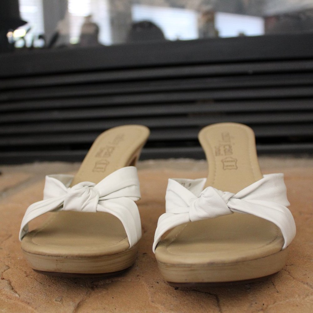 Cathy Jean White Heels